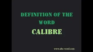 Definition of the word 