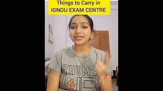 What should I take in IGNOU exam hall?