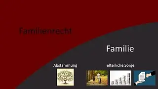 Familienrecht (8) - Familie und Verwandtschaft