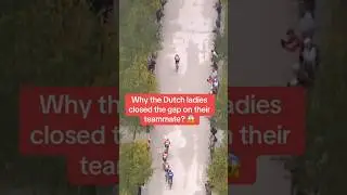 WEIRD tactics by Dutch women in Worlds gravel! #shorts
