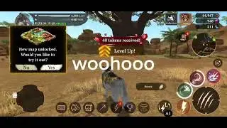 Me getting to level 50 on the wolf 🥇🏆🎉 #games #wolf #copyright 