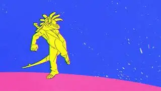 Lizard sword dance (Twitter test animation) @najja_porter