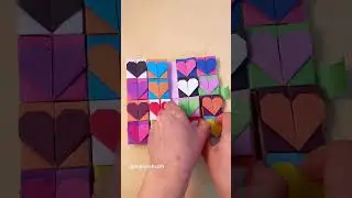 Кошелек из радужной бумаги с тремя карманами. Showoff#diy