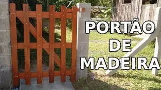 Como fazer Portãozinho de madeira - DIY | Na oficina - S02E18