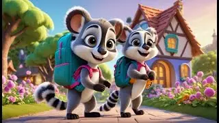 The Curious Lemur Opened the Backpack | English Nursery Rhyme | Kids Songs | Baby Music