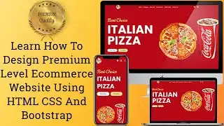 Ecommerce Website Using HTML CSS And Bootstrap | #ecommercewebsite