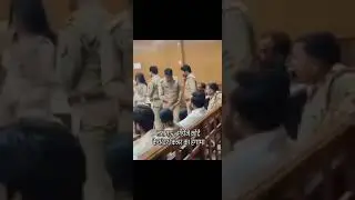 एडीजे कोर्ट के अंदर पुलिस से धक्का_ मुक्की करते हुए किन्नर ने किया हंगामा,
