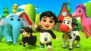 Fruits et légumes colorés à la ferme du vieux MacDonald | Chansons pour enfants sur les animaux