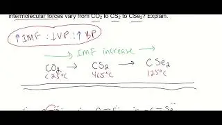 48. Intermolecular Forces, Vapor Pressure, Boiling Point from CO2 to CS2 to CSe2 | London Dispersion