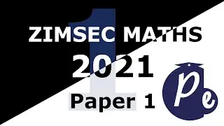 ZIMSEC O'Level Математика | Ноябрь 2021 г. Документ 1 | Часть 1