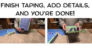 How to cover a box to make a building