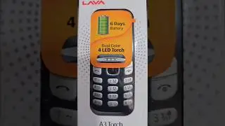 Lava A3 Torch 🔦 Dual Color 4 LED TORCH ₹1200/- #unboxing Battery 🔋 1750/-