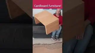 Cardboard furniture are light but very strong #shorts
