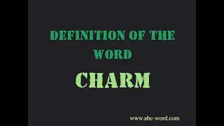 Definition of the word 