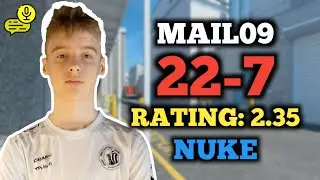 🔥 MAIL09 (22-7) РЕЙТИНГ: 2.35 | EU FACEIT (NUKE) + ОЗВУЧКА | POV CS2
