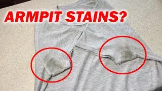 How to Remove Armpit Sweat Stains. T-Shirt Like New!
