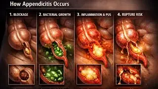 A Calm Organ Turns Deadly #appendicitis #abdominalpain 