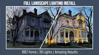 1867 Victorian Home - Full Outdoor Lighting Installation!