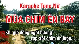 Mùa Chim Én Bay Karaoke ❖ Beat Chuẩn Tone Nữ (Mi Thứ) ► Karaoke Lê Thiết