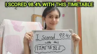 AIR 8'S UNIQUE TIMETABLE Strategy! no coaching*| Watch now! #cbse #class10 #boards