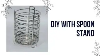 DIY spoon stand|| Pen holder|| reuse spoon stand|| @5MinuteCraftsYouTube@5MinuteCraftsDIY