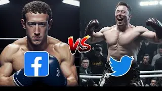 Mark Zuckerberg Facebook versus Elon Musk Tweeter MMA Fight - The Battle of Tech Titans