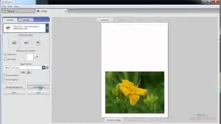 Picasa Tutorial - Photo note card setup and printing Windows HP printer Horizontal Image Layout