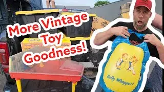 Boxes and Totes of Vintage Toys and Other Nostalgia! Lets Take a Walk down Memory Lane