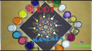 EASY Dot Mandala Painting || Using common drawing materials || Step by Step tutorial for Beginners