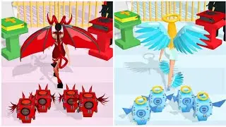 Destiny Run 👼?🧚&zwj;♀️?😈!! NEW Skins All Levels Gameplay @Crazy Shooter PV