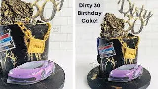 Dirty 30 Birthday Cake! I Man Cake Design Ideas I DJ Screw Cake I Chyna B Sweets