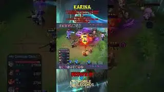 3 STAR KARINA WYRMSLAYER HYPER FIGHT EVERYBODY ~ MAGIC CHESS MOBILE LEGENDS #shorts #karina