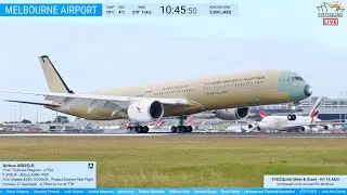 🔴LIVE 1st Qantas A350-1000ULR - Project Sunrise Test Flight landing at Melbourne Airport - 24.07.26🔴