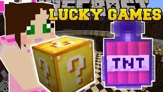 Minecraft: EXPLOSIVE WEAPONS CHALLENGE GAMES - Lucky Block Mod - Modded Mini-Game