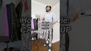 How to style a camo Zipup #fashion #fashionstyle