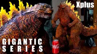 Xplus Gigantic Burning Godzilla Vinyl Figure Unboxing and Size Comparisons