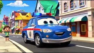 Police Car Song 🚓 | Catch the Thief | Kids Songs & Police Vehicles | Nursery Rhymes