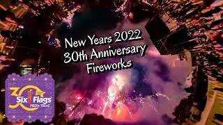 Static View | Six Flags Fiesta Texas New Years 2022 30th Anniversary Fireworks