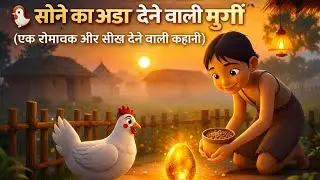 🐔 सोने का अंडा देने वाली मुर्गी(एक रोमांचक और सीख देने वाली कहानी)