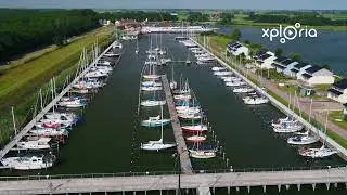 Den Oever port, Netherlands 2019.07 aerial video