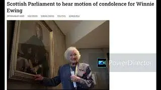 Excerpt from the National &ldquo;Scottish Parliament to hear motion of condolence for Winnie Ewing&rdquo;