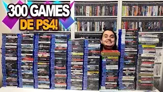 FIQUEI BOBO (MAIS AINDA) COM MAIS DE 300 GAMES DE PS4 QUE CHEGARAM!