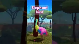 Elephant bird * extinct bird 🐤🦴 Feather Family #RobloxShorts #FeatherFamily