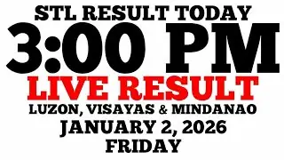 STL Result Today 3:00 PM Draw January 2, 2026 Friday STL Luzon, Visayas, Mindanao LIVE Result