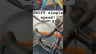 Zwift single speed bike - DIY trainer bike! #cycling #zwift