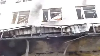 Ukraine War - Russian armed forces shelling Donetsk hospital
