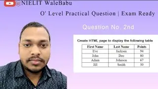 O level Practical questions M2 R5 @nielitwalebabu 