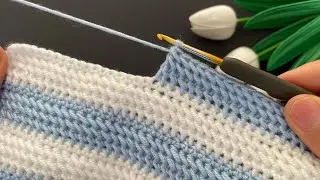 Elegant Crochet Stripe Blanket Pattern | Easy & Beautiful Baby Blanket Tutorial 