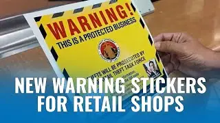 Retail Theft Decal Sticker