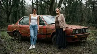 Abandoned BMW E30  — Complete POV Restoration and Washing by a Girl! ASMR
